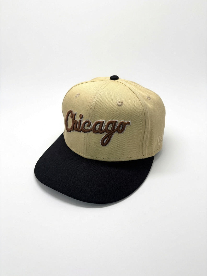 New Era Chicago White Sox Wordmark Mocha Mousse 9FIFTY